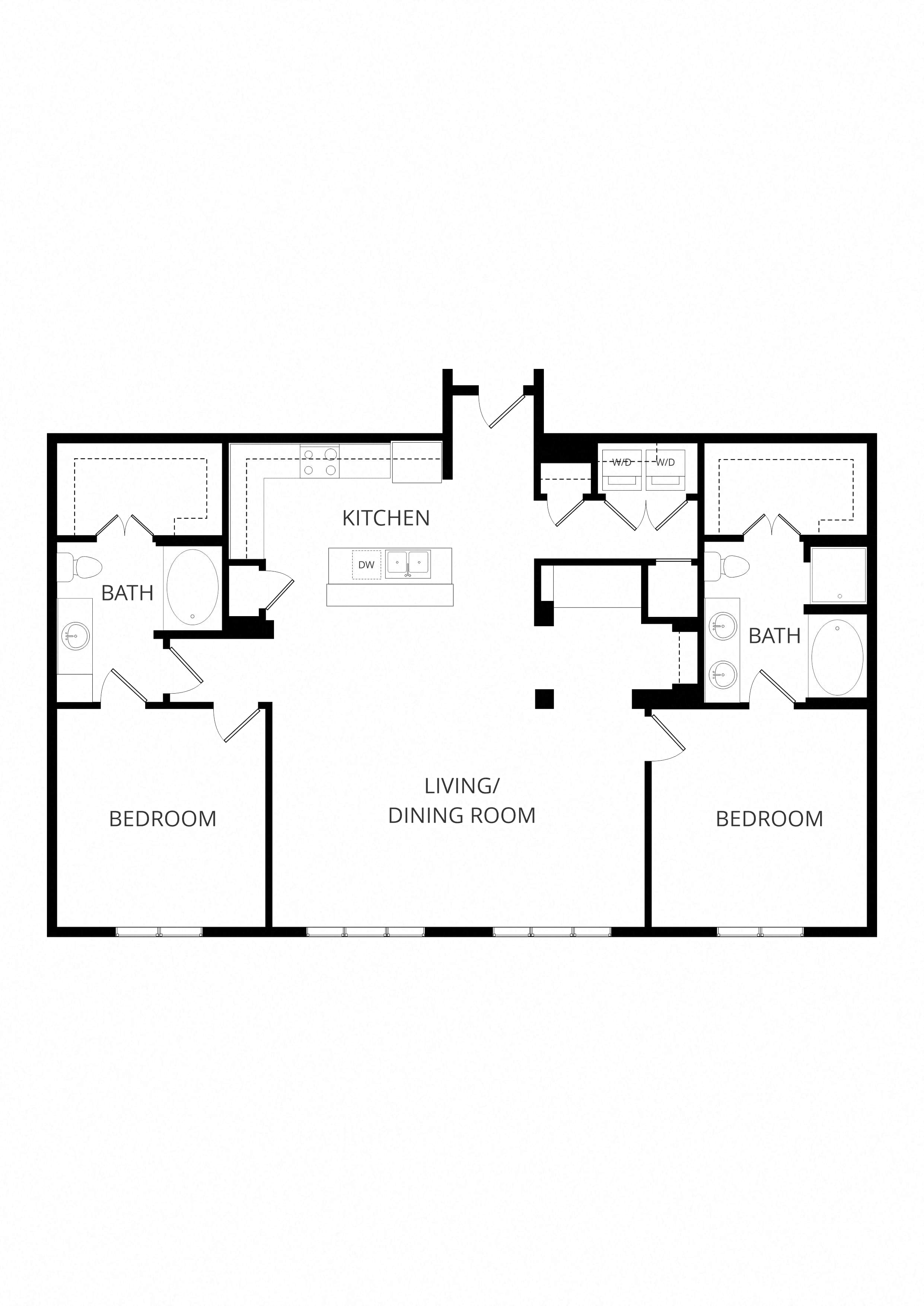 B5_TwoBedroom floor plan